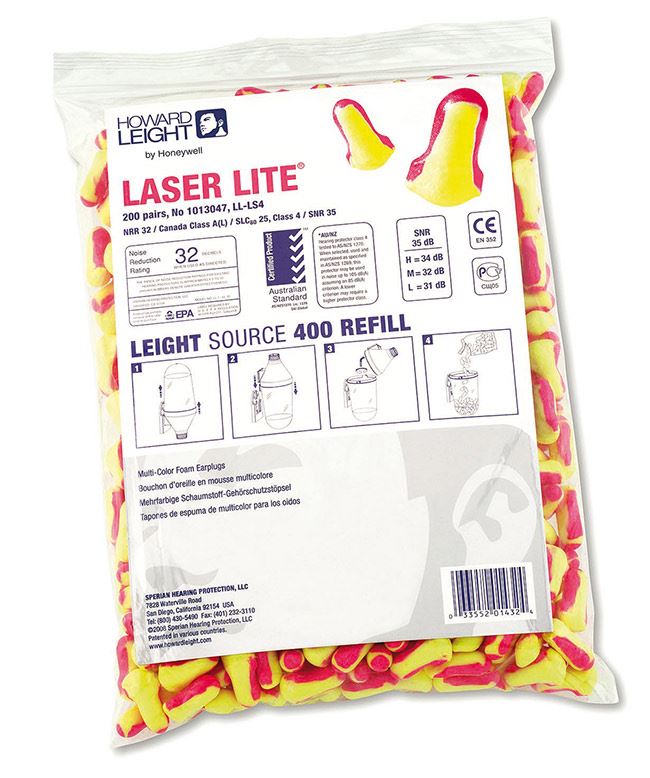 HONEYWELL LASER LITE LS400 REFILL - 200 PAIRS YELLOW