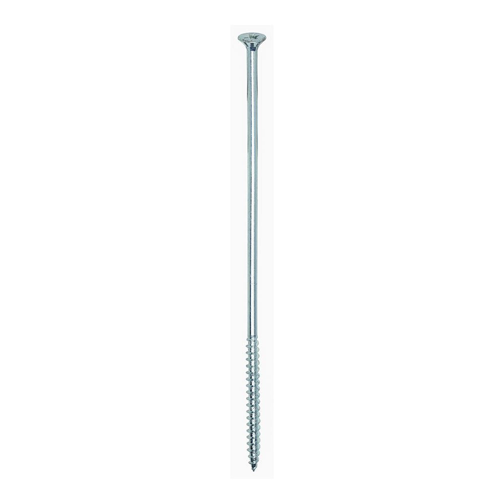 TIMCO Solo Woodscrew PZ3 CSK Zinc 6.0 x 200 Silver Pack 100