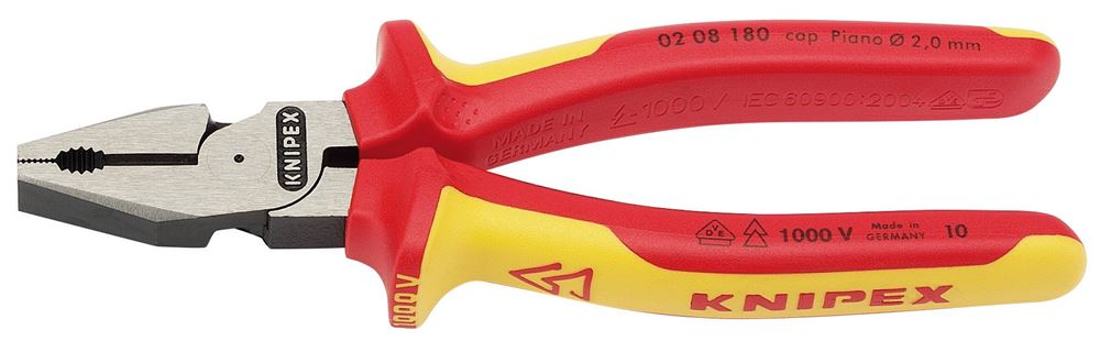Draper VDE HI-LEV.COMB PLRS 180MM 32015 VDE Fully Insulated High Leverage Combination Pliers