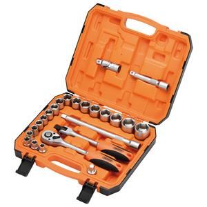 Draper 1/2" SOCKET SET 24PC 22112 HI-TORQÂ® 6 Point Socket Set, 1/2" (24 Piece)