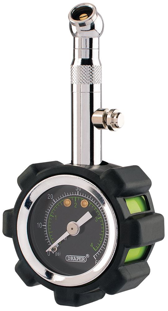 Draper TYRE PRESSURE GAUGE 45MM 91365 Tyre Pressure Gauge