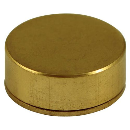 TIMCO Brass Screw Cap - Pol Brass 14mm Pack 4