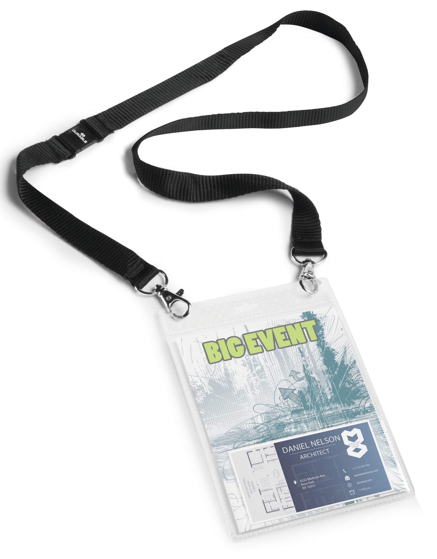 Durable Safety-Release Lanyard Name Badge ID Ticket Holder | 10 Pack | A6