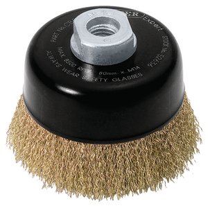 Draper CRIMP WIRE CUP BRUSH - 80MM 52636 52636 Crimped Wire Cup Brushes