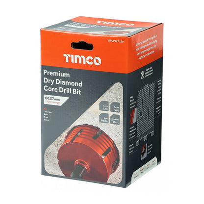 TIMCO Dry Diamond Core Bit 127 x 150mm Pack 1