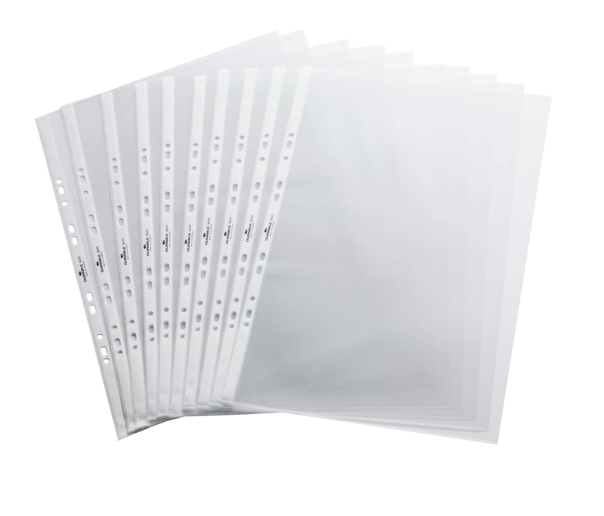 Durable Premium Punched Pockets for Table Flipcharts | 10 Pack | A3 Landscape