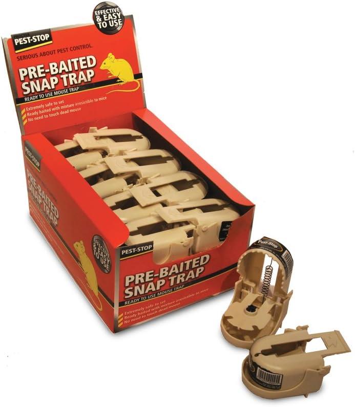 Box of 16 Pest Stop Pre-Baited Snap-Trap