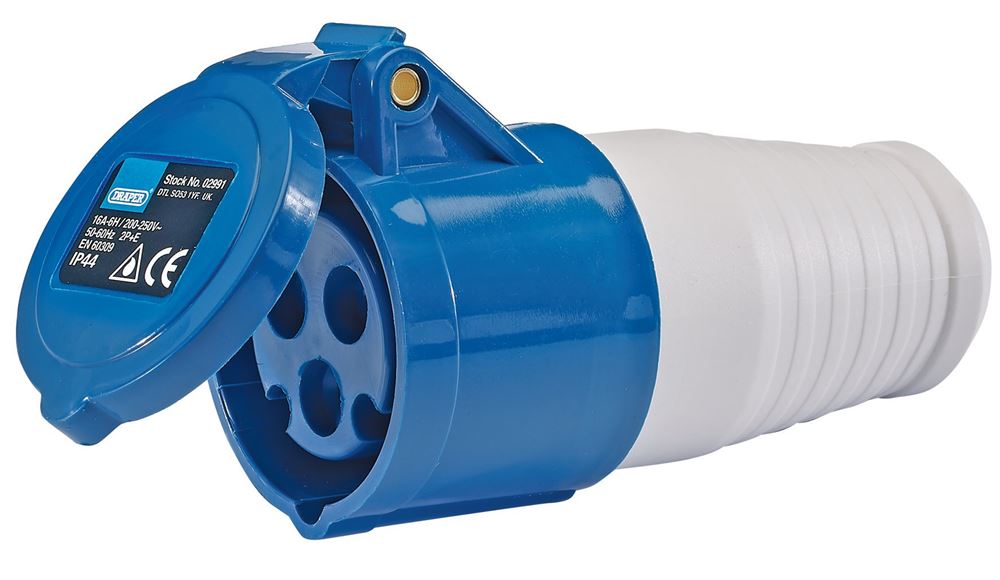 Draper 230 VOLT BS 16AMP SITE SOCKET 02991 230V IP44 Site Socket (16A)