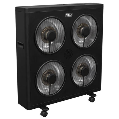 Sealey IR4 Infrared Radiant Cabinet Heater 2.8kW | 2800W, 230V 50Hz, Thermostat, Timer, Remote Control, Wheels, Overheat Protection