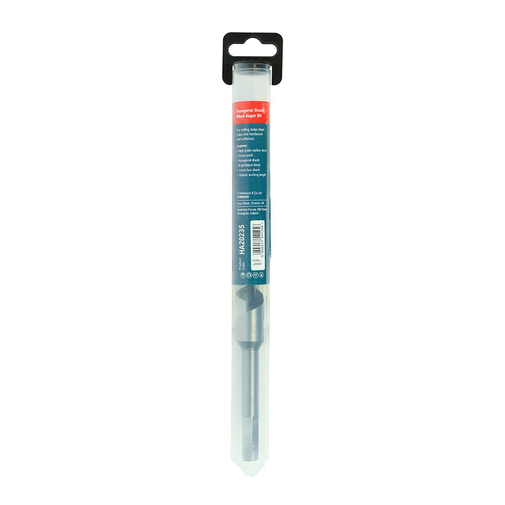 TIMCO Hex Shank Wood Auger Bit 20.0 x 235 Pack 1