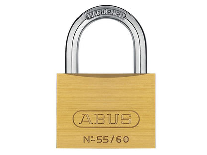 ABUS 35086 55/60mm Brass Padlock Carded