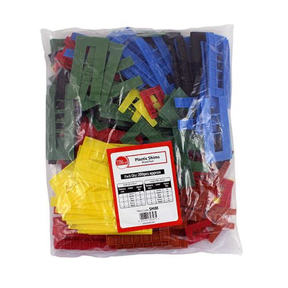 TIMCO Assorted Horseshoe Shims 1.0 - 6.0mm Pack 200
