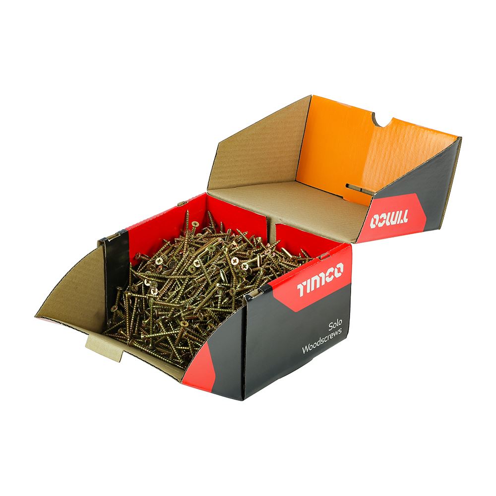 TIMCO Solo Woodscrew CSK - ZYP (IND) 5.0 x 60 Gold Pack 1000