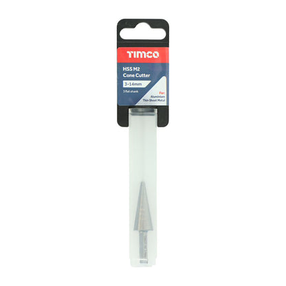 TIMCO Cone Cutter M2 HSS 3-14mm Pack 1