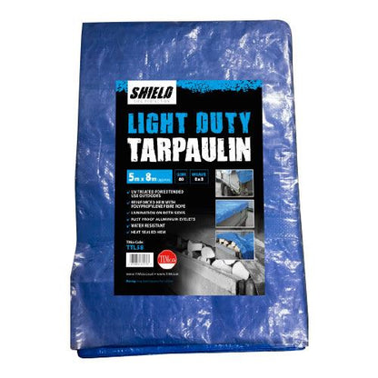 Timco Light Duty Tarpaulin Waterproof Ground Sheet Cover Camping Garden