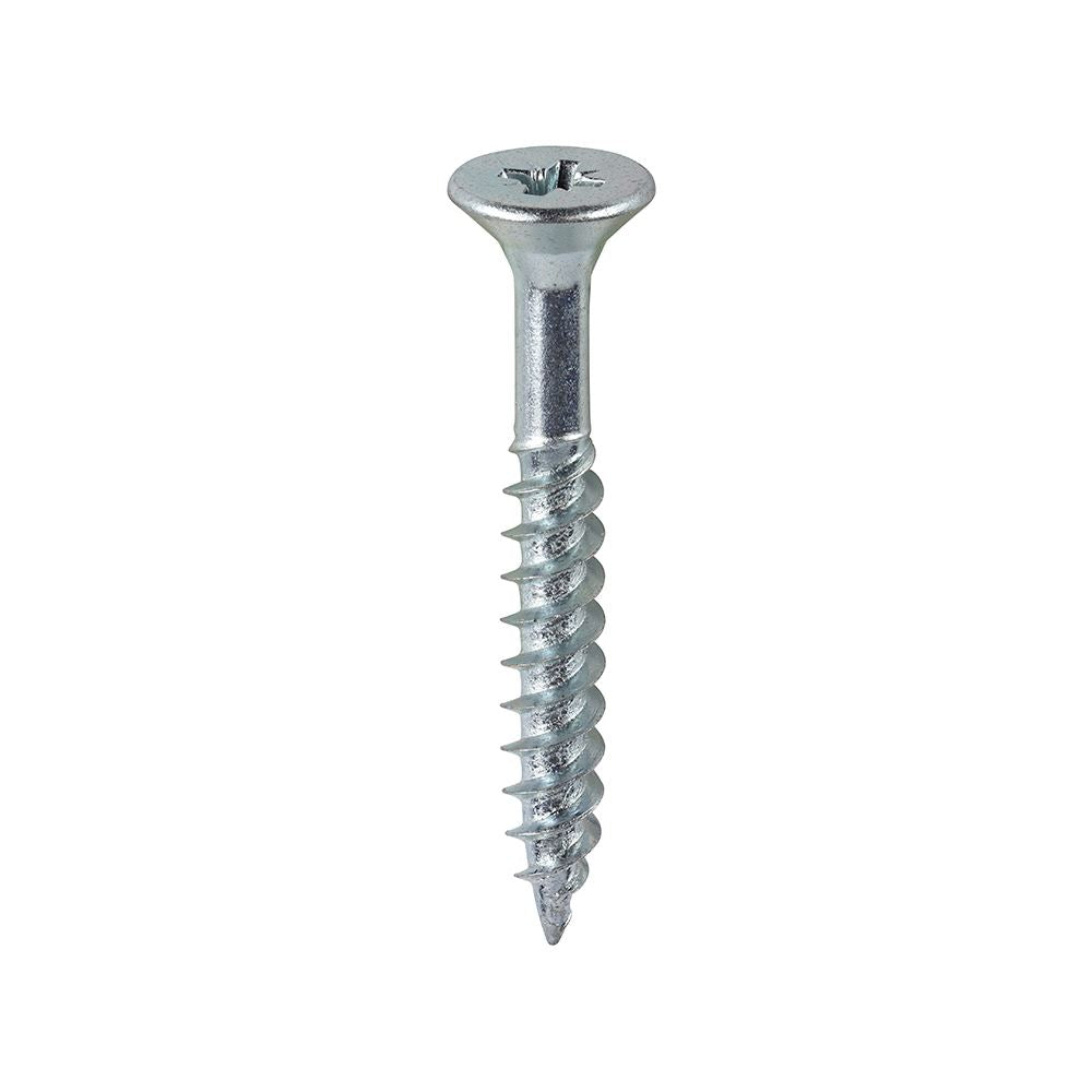 TIMCO Twin Woodscrew PZ2 CSK Zinc 10 x 1 1/2 Silver Pack 200