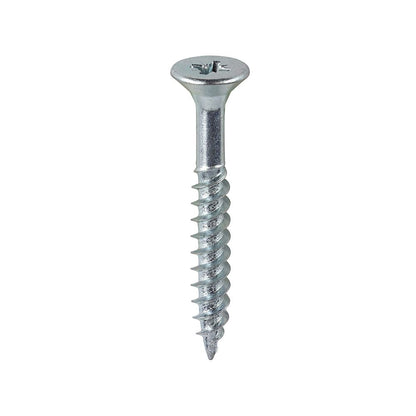 TIMCO Twin Woodscrew PZ2 CSK Zinc 10 x 1 1/2 Silver Pack 200