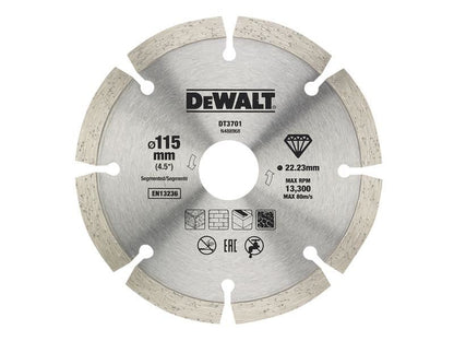 DeWalt Dry Diamond Blade 115mm (2 Pack)