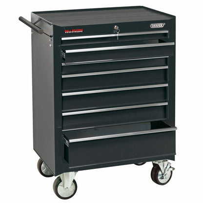 Draper 7 DRAWER ROLLER CAB - BLACK 35743 26" Roller Cabinet (7 Drawers)