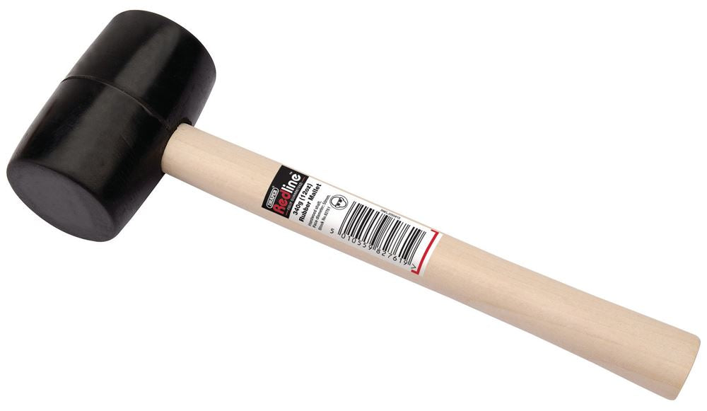 Draper RUBBER MALLET 82761 Draper Redline Rubber Mallet with Hardwood Shaft
