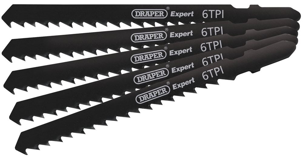 DRAPER 81725 - DT144D 100mm Jigsaw Blade Set (5 Piece)