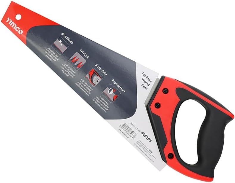 TIMCO Toolbox Wood Saw 14 Inch 350mm Hand Saw General Purpose Timber Cut