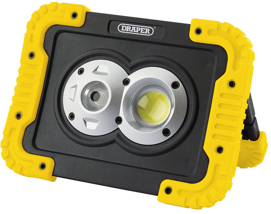 Draper 10W LED RECHARGE.FLOOD LIGHT 87737 COB LED Rechargeable Worklight, 10W, 750 Lumens