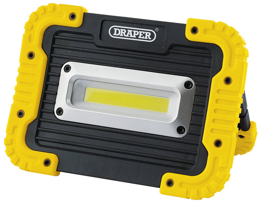 Draper 10W LED FLOOD LIGHT (4XAA) 87761 COB LED Worklight, 10W, 700 Lumens