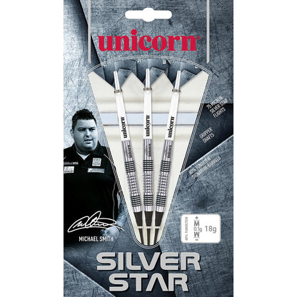 Unicorn Michael Smith Silver Star 80% Tungsten Darts  22g