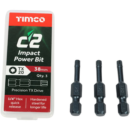 TIMCO C2 Clamp-Fix TX20 CSK ZYP 4.0 x 50 Gold Pack 800