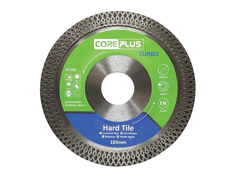CorePlus CORDBHT105 HT105 Hard Tile Turbo Diamond Blade 105mm