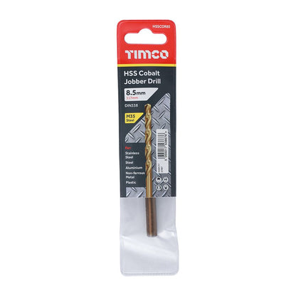 TIMCO HSS-CO Jobber Drill Bit Cobalt 8.5mm Pack 1