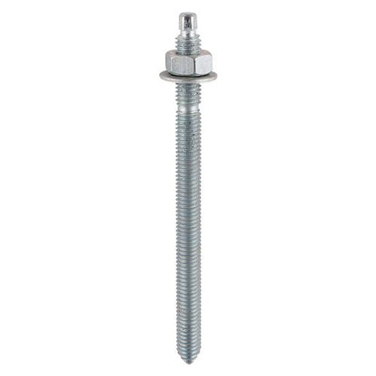TIMCO Chemical Anchor Stud - BZP Silver M8 x 110 Pack 2.0