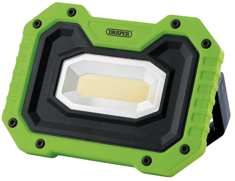 DRAPER 88040 - COB LED Rechargeable Worklight with Wireless Speaker, 5W, 500 Lumens, Yellow
