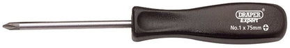 Draper NO.1X75MM C/SLOT S/DRIVER-PKD 19532 Mechanic's Pattern Cross Slot Screwdrivers