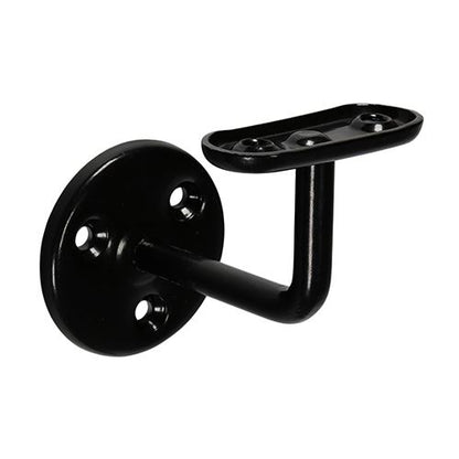 TIMCO Steel Handrail Bracket Black 63mm Black Pack 1