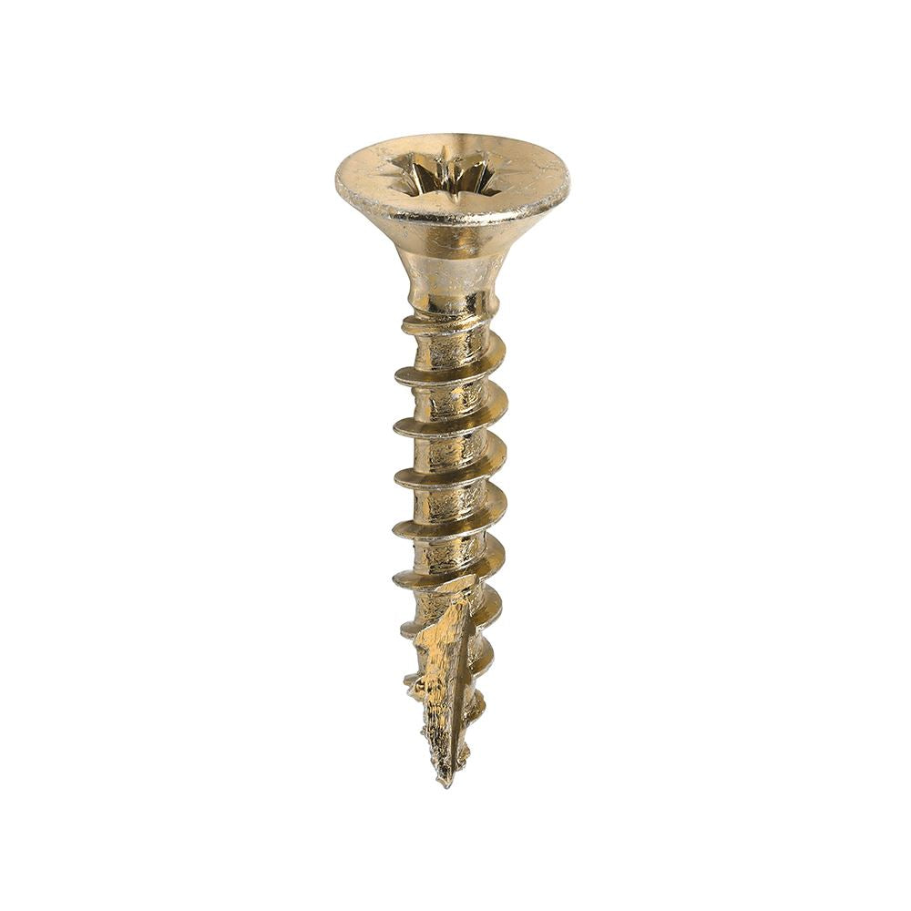 TIMCO Classic Screw PZ2 CSK ZYP 4.5 x 25 Gold Pack 200