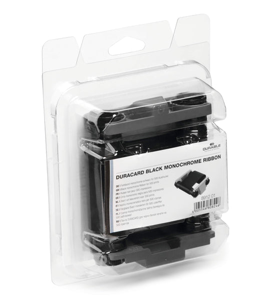 Durable DURACARD ID 300 Badge Printer Black Ribbon Tape | 500 Monochrome Cards