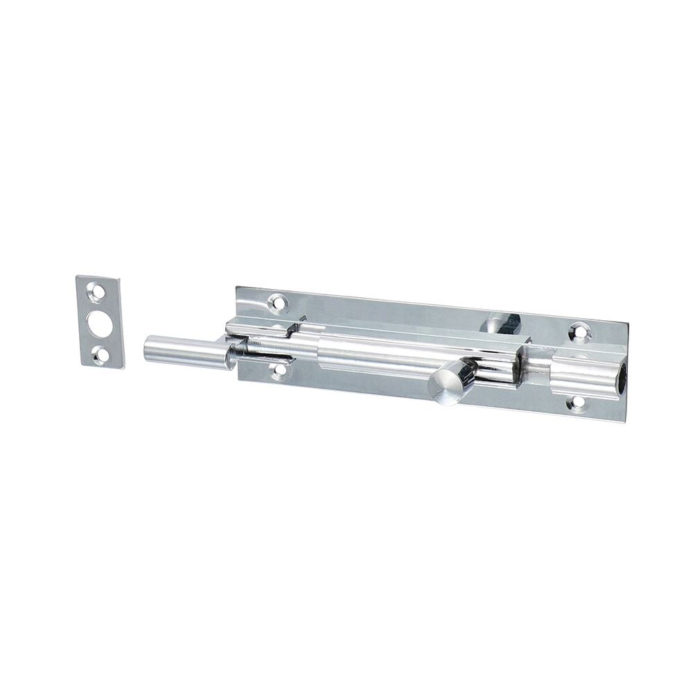 TIMCO Nkd. Barrel Bolt Pol. Chrome 100 x 25mm Pack 1