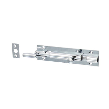 TIMCO Nkd. Barrel Bolt Pol. Chrome 100 x 25mm Pack 1