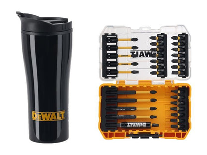 DeWalt Power Tools DT70903T FLEXTORQ Bit Set, 32 Piece & Travel Mug