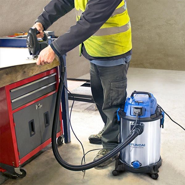 Hyundai HYVI3014 Electric Vacuum Cleaner 30L 19kPa HEPA Wet Dry Vac 1400W 3 in 1 Wet Dry Vacuum Workshop Vac Workshop Wet Dry Vac