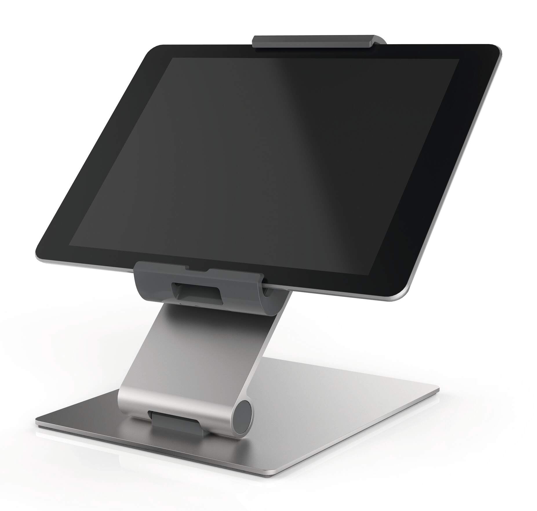 Durable Aluminium Foldable Tablet Holder iPad Desk Stand | Lockable & Rotatable