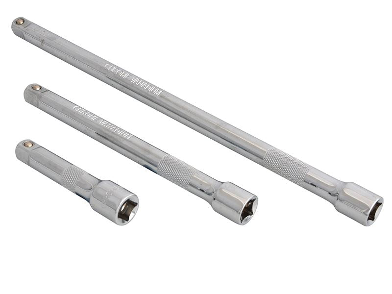 BlueSpotTools 02072 3/8in Square Drive CV Extension Bar Set 3 Piece