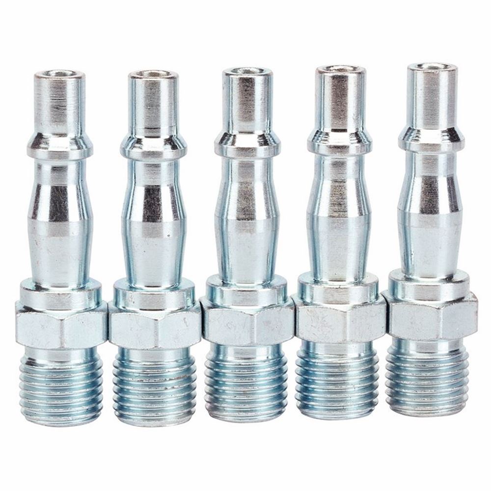 Draper 5PC 1/4M SCREWED ADAPTOR T 81296 1/4" BSP Male Coupling Screw Adaptors (Pack of 5)