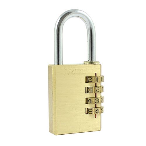 TIMCO Brass Combination Padlock 21mm Pack 1