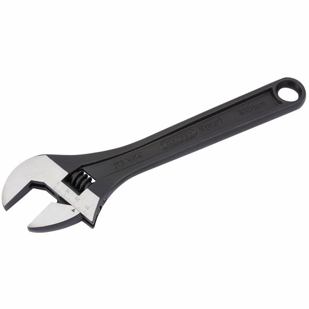 Draper 250MM ADJUSTABLE WRENCH BLACK 52681 Adjustable Wrenches