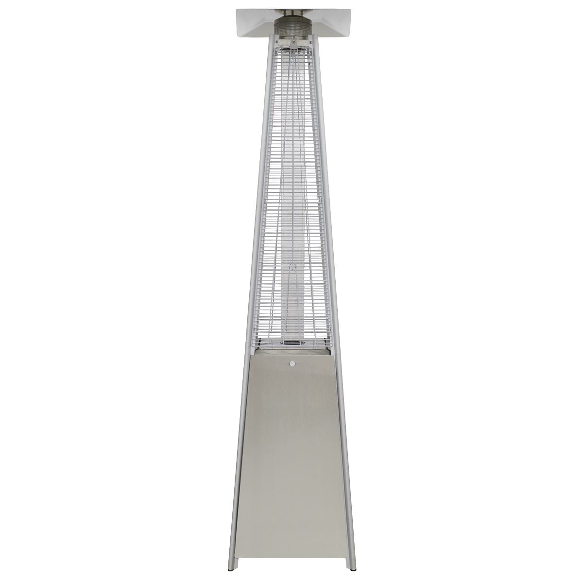 Dellonda DG99 13kW Pyramid Gas Patio Heater 13kW Commercial/Garden Use - Stainless Steel | Tip-Over Switch, Adjustable | Innovative design of Gas