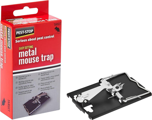Pest Stop Easy-Setting Metal Mouse Trap Pack of 1 MPN PSESMT
