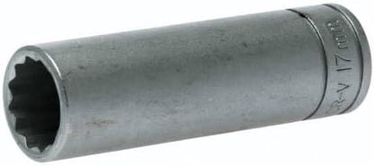 Teng M120617C Bi-Hexagon Socket Deep 12-Point 1/2in Drive 17mm